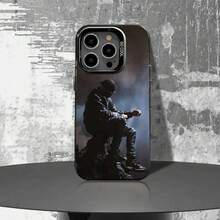 Funda de Teléfono Diamond Noir para 17,16,15,14,13,12,11,Pro,Max,Plus, W-Werenoi Cubierta Negra Mate a Prueba de Golpes - z5 - Ver 13