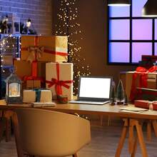 Enfeite Natalino De Mesa Luminária Com Luzes Natal Cervo - Marrom - Visão 6