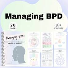 Borderline Personalized Disorder Handbook: A 20 Page Self-Help Guide For DBT And CBT, Including Daily Coping Skills, Emotional Tracking, Symptom Management, And Action Plans - A Therapist Specific BPD Diary And Plan Book Suitable For Adults. This Is An Up-To-Date Mental Health Manual That Includes Stable Emotional Skills, Self-Assessment, Gratitude Diary, And BPD Management Visualization Exercises