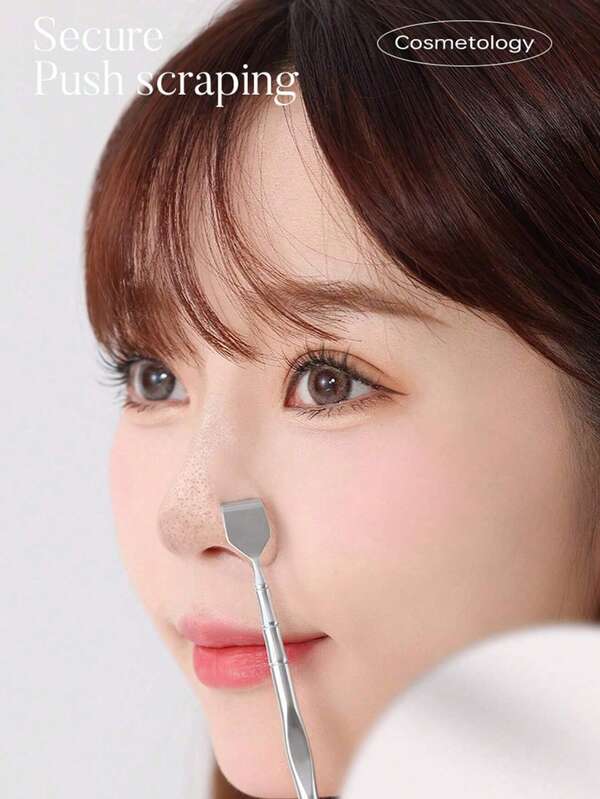 1 pieza Juego de herramientas para eliminar puntos negros, kit extractor de comedones, herramienta de doble cara para reventar granos, aguja facial para acné, adecuado para la limpieza de la piel del rostro