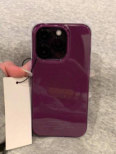 Vintage lila magnetische kabellose Laderahmen Handyhülle, kompatibel mit iPhone 16/15/14/13/12/11/17 Pro Max Plus, modischer stoßfester Schutzhülle