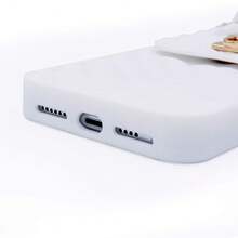 Fusicase For IPhone 11 Wallet Case With Neck Strap Crossbody Strap Lanyard Handbag Wrist Strap Protective Cover Credit Card Holder Slot Purse For Girls Women Silicone Case For IPhone 11 White{"Color_name":"White","Size_name":"IPhone11"} - Nhiều màu2 - Xem 8