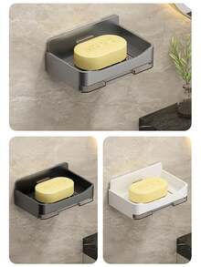 1pc Soap Holder, Soap Box. Bathroom And Toilet Wall Mounted Soap Boxes, Non Perforated Storage Shelves. Soap Box Soap Holder, Bathroom Storage&Storage. Bathroom Small Tools