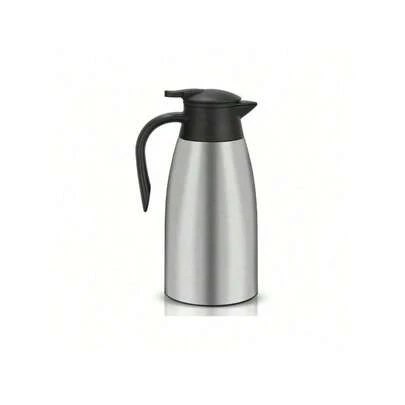 2L Stainless Steel Vacuum Insulated Water/Coffee Pot, Double-Layer Design, Large Opening, One-Touch Pouring, Easy To Use, Large Capacity