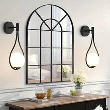 北欧奢华水滴形壁灯，金色/黑色可选，E27灯座，适用于创意卧室床头灯、客厅重点墙面装饰照明、过道走廊装饰灯 - 彩色 - 查看 3