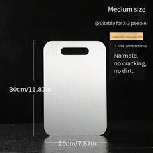 1 件优质不锈钢切菜板套装 - 耐用、易于清洁、适合厨房、节省空间、防锈、适用于食物 - 銀色 - 查看 9