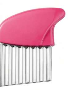 1 pieza Cortador de patatas ondulado de acero inoxidable, herramienta de corte de verduras multifuncional de cocina - Multicolor - Ver 6