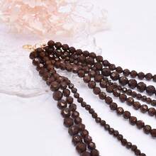 1 Peça Colar de Resina Multicamadas Exagerado, Acessório de Joalheria Estilo Boêmio, Nova Moda Europeia e Americana