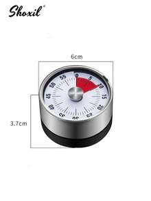 shoxil 1Pc Kitchen Timer, Magnetic Timer, Time Manager, Mechanical Rotating Visual Timer, Egg-Timing Tool, Suitable For Daily Use And Kitchen Baking