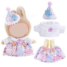 [Clothes Only] For LABUBU Sitting Party Doll Clothes 1st-5th Generation For LABUBU Outfit Set Clothing Accessories Plush Doll Clothes Autumn/Winter Series Birthday/Easter/Christmas Gift Holiday Gift [Clothes Only] - Multicolor 2 - View 20