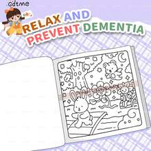 GDTME 24-Page Thick Pearlescent Paper Coloring Book, Suitable For Adults And Children, Containing Cute And Simple Illustrations, Themed For Autumn And Halloween - Warm Halloween (Pearlescent Paper) - View 6