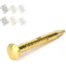 Clavos Para Madera 1 1/2 Cabeza,Piezas de Clavo de Cabeza Redonda Bisagra de Muebles de Latón Accesorios de Hardware 10Mm/15Mm/18Mm/22Mm 15Mm de Longitud(22 mm de largo de espesor) - 15 mm de largo - Ver 6