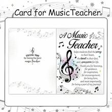 HOWAF Music Teacher Appreciation Gifts Cards Music Teacher Appreciation Keychian, Thank You Musical Teachers Cards With Keyring For Women Teachers GiftsMusic Teacher Appreciation Gifts Cards Appreciation Keychain, Thank You Musical Cards With Keyring For Women Gifts - 1_ - View 3