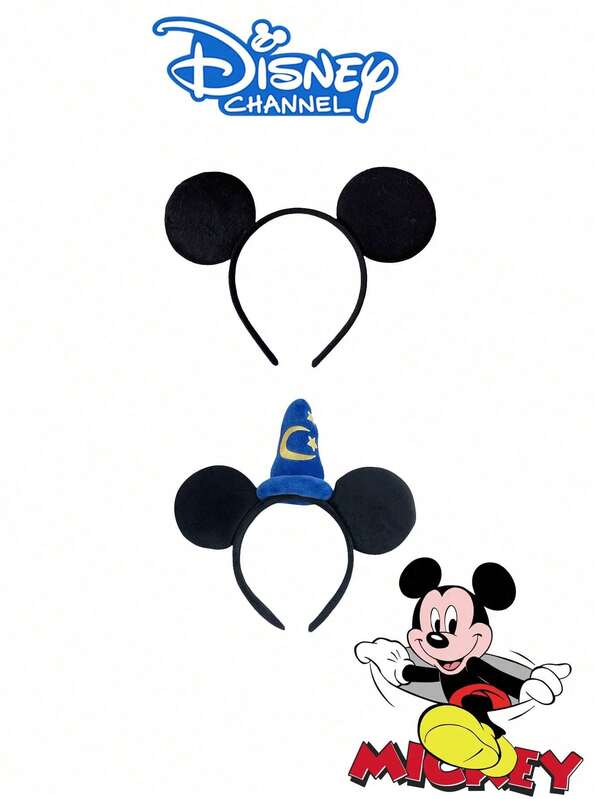 Cute Cartoon Mouse Ear Headband With Red Bow - Anime Theme Hair Accessory, Nylon, Hand Wash - Suitable For Theme Parks, Holiday Gifts, Party Decorations, Anime Cosplay Headband | Anime Theme Accessories | Polyester And Spandex, Headband