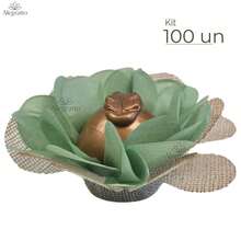 Kit Of 100 Lunita Paper Cupcake Wrappers With Fabric Screen For Fine Sweets – Wedding Birthday Party - 橄欖綠 - 查看 1