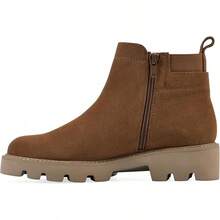 Women's Glassie Lug Sole Chelsea Ankle Bootiehalloween - 威士忌/絨面革 - 查看 8