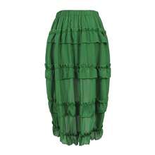 Zhitunemi Women's Steampunk Skirt Ruffle High Low Outfits Gothic Plus Size Pirate Dressing{"Size_name":"X-Small-Small","Color_name":"Green"} - 綠色的 - 查看 4