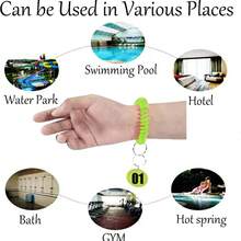 8 piezas Juego de llaveros de bobina de muñeca de superficie brillante y colorida de primavera, brazaletes y llaveros de bobina espiral elástica pequeños y convenientes para llaves, bolsas, mochilas, cordones de teléfono y accesorios cotidianos, surtido de colores aleatorios, acento de moda ligero para uso diario, agrega un brillo colorido a los atuendos, idea de regalo de primavera ideal y actualización de accesorios de temporada - Multicolor - Ver 4