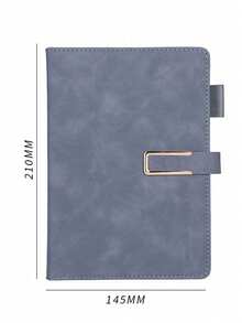 个性化激光定制，复古A5皮革装订笔记本，配有个性化软封面和书签 - 经典PU皮革笔记本，配有个性化软封面和书签 - 适合商务会议、大学生、爱情日记，返校季完美之选