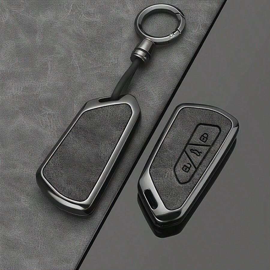 Alloy Style Car Key Case Cover Shell Fob For VW Golf 8 MK8 ID.3 ID.4 Cupra Skoda Octavia A8 SEAT Leon MK4 Accessories Christmas Gift - one-size - View 1