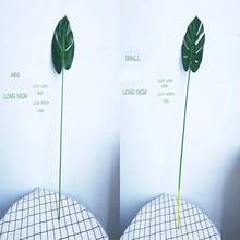 Planta artificial Monstera Deliciosa grande verde, adecuada para decoración del hogar y oficina, fondo de póster, accesorios de fotografía - Multicolor - Ver 13