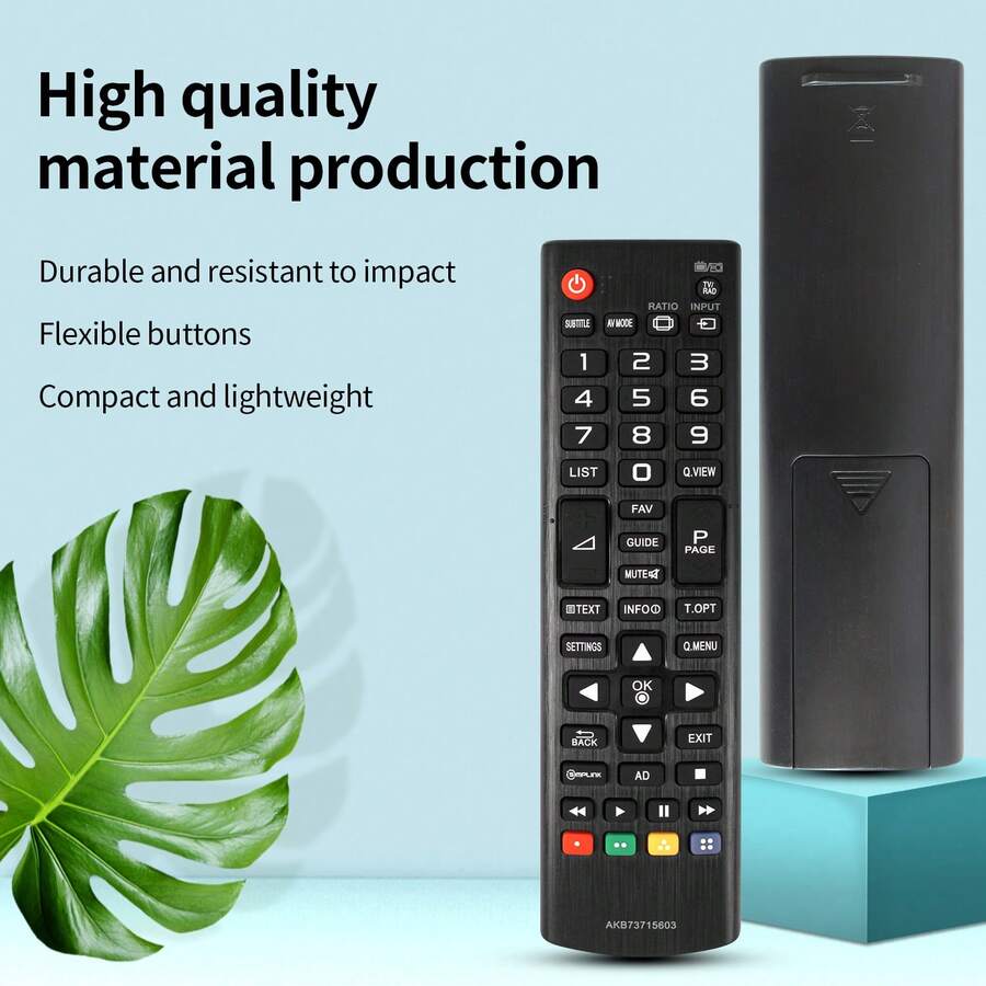 适用于 L*G 电视的通用遥控器（所有型号）兼容所有 L*G 智能电视 - 黑色 - 查看 1