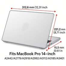 水晶透明保护壳适用于 13.6 英寸 Macbook Air (M2 M3 M4, 2022-2025) | 超薄设计 | 优质保护硬壳 | 兼容 A3240 A3115 A2681 - 1件-透明保護殼 - 查看 10