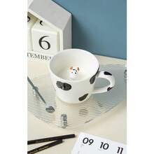 Cow Ceramic Cup Hidden 3D Animal Inside MugCute Cartoon Handmade Figurine Mugs Holiday And Birthday Cup For Coffee Milk Tea Lovers 12 OZ White Black - WhiteBlack - View 8
