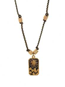 1 Dây chuyền bằng thép không gỉ hình hoa, mặt trời, mặt trăng, ngôi sao thời trang và tinh tế, mạ vàng 18k, không dễ bị oxy hóa, tôn lên sức sống và sự quyến rũ của phụ nữ. Phù hợp với trang phục dự tiệc, lễ hội âm nhạc, cũng như trang phục hàng ngày cho vợ, mẹ và bạn gái. Trang sức dành cho nữ. - Nhiều màu - Xem 11