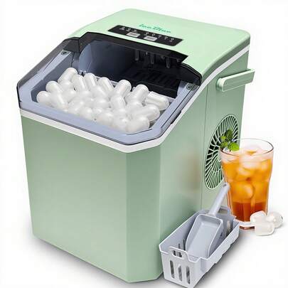 iceBlue 5-Level Bullet Ice Maker Machine | 12kg/24Hrs High-Quality Transparent Ice | 9-Minute Rapid Ice 5-Level Bullet Ice Maker Machine | 12kg/24Hrs High-Quality Transparent Ice | 9-Minute Rapid Ice