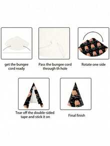 1/2 Customized Birthday Party Hat - Personalized Age & Photo Design, Celebrate 21st, 30th, 40th, 50th, 60th, 70th, 80th, 90th Birthday And Retirement, Paper Headwear, Party Accessory | Celebration Headpiece | Durable Party Hat - Multicolor - View 5