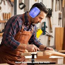 ProCase Orejeras contra Ruido, Protección Auditiva Cancelación Sonido Antiruidos NRR 32dB Auricular  Audífonos Protector del Oído para Caza Campo Trabajo Máquina Lugar Ruidoso - Azul marino - Ver 11