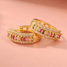 1 Pair Elegant & Luxurious Colorful Women's Earrings, Exquisite Party Accessories, Perfect Birthday Gift