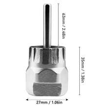 طقم أدوات إصلاح الدراجة 6 في 1 - أداة إزالة الماسورة الطائرة، أداة عمود المرفق، كاسر السلسلة، قاطع - حقيبة أدوات إصلاح محمولة مناسبة باللون الأسود