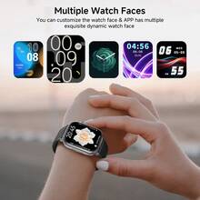 1,83 Zoll neue kabellose Sport-Smartwatch mit großer Kapazität, das ultimative Design für Entdecker, IP68 wasserdicht, Schwerkrafterkennung, Schrittzähler, Zeigerhebebildschirm, magnetische Aufladung, geeignet für Sport, schönes und modisches Geschenk für Freunde