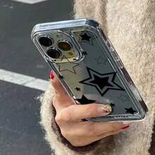 Fully Encapsulated Black And White Stars  Style And Matte Texture Mobile Phone Case In Soft Silicone And Transparent TPU Anti-Yellowing And Shockproof And Drop Proof I Phone XR 11 12 13 14 15 16 PRO MAX 7 14 15 16 PLUS Redmi POCO F3 F5 M4 PRO M5S X3 PRO X3 NFC X4 PRO C55 C65 11 Llite 12 Lite Redmi A1 A2 A3 9A 10C 12c 13C 14C Note 8 9 11 12 13 PRO Galaxy M23 M34 M52 M53 A03 A04 A05 A10 A11 A12 A14 A15 A20 A30 A23 A32 A34 A35 A50 A51 A52 A54 A55 A71 A72 S20 FE S21 FE S22 ULTRA S23 FE S23 ULTRA S24 PLUS S24 ULTRA S25 ULTRA S35 MOTO E7 E13 E20 E22 EDGE 30 40 G04S G7 G9 G10 G13 G23 G14 G15 G20 G22 G24 G30 G32 G34 G35 G52 G53 G54 G60 G84 G9 PLAY - Y1-SXGMLXLTSY80Y1 - 查看 5
