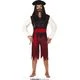Fiestas Guirca Fantasia de Pirata para Adultos com Trajes Temáticos de Pirata, Inspirada em Aventuras no Alto Mar, Ideal para Festas de Celebração, Eventos Temáticos e Diversas Ocasiões de Disfarces, Disponível em Vários Tamanhos - Multicolorido - Ver 2