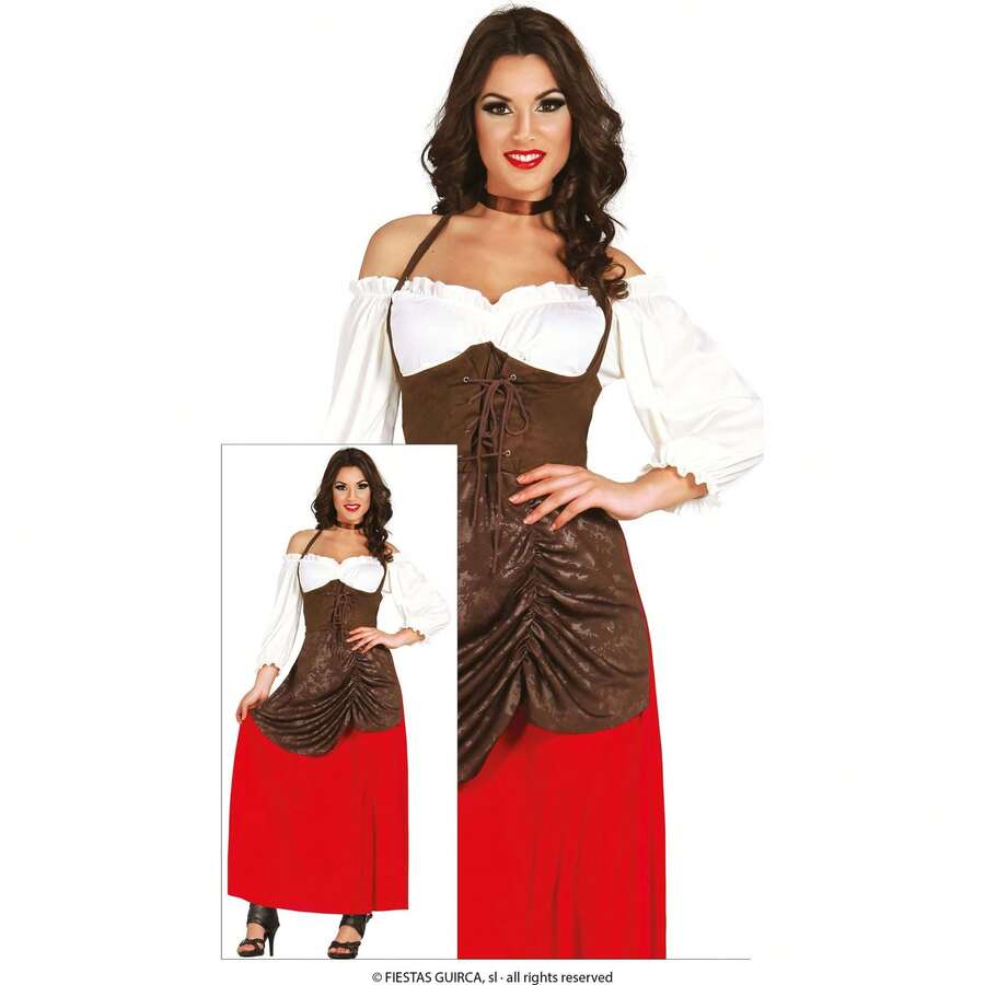 Fiestas Guirca 成人酒館歷史和漫畫服裝，適合主題派對和慶祝活動，樸素舒適的服裝，非常適合活動、單身派對和主題派對，有多種尺寸可供選擇 - 免費送貨✅ 24/48 小時內送達西班牙（大陸） - 彩色 - 查看 1