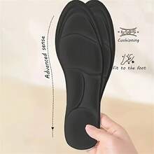 2 片装 5D 加厚柔软减震鞋垫，适合跑步运动，5D 鞋垫，透气可裁剪，保暖舒适，闺蜜节、小狗、嘉年华