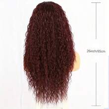 26 Inch Long Wave Synthetic Wig Glueless Headband Style For Machine Made Non-Lace Front Hair - Multicolor - View 8