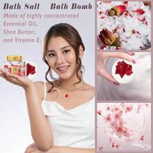 Gifts For Women Mothers Day Gifts For Mom 26Piece Luxury Bath And Body Gift Basket Set Bath Gift Set With Necklace Perfect For Christmas Birthday Gifts For Women Anniversary Holiday Gift - 紅色1 - 查看 4