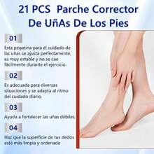 Parches De Cuidado Para Las UñAs,Treatment Nail Support Nail Care,Parche Corrector De UñAs De Los Pies, Reparar daños en las uñas, Mejorar el color de las uñas(1 paquete) - 1 - Ver 6