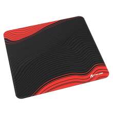 MAGIC-REFINER X ATTACK SHARK Gaming Mouse Pad, Fabric, Ultra-High-Density Microfiber Fabric, Non-Slip Rubber Base, Accurate Positioning, High Precision, Fast Start & Stop, Waterproof, Stain-Resistant, Heat-Resistant, Wear-Resistant, Well-Balanced, Compatible With Laser And Optical Mice, Dedicated To FPS Games (440*400*40mm, Red & Black)