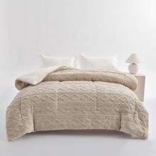 Luxurious Taffeta Comforter - All-Season Soft Thick Bedspread, Quilt With Microfiber Fill, Machine Washable Queen/King Size Comforter For Bed, Guest Room & Hotel Use - Contemporary Bedding, Throw Blanket For Bed, Soft And Warm Blanket, Soft And Thick Comforter, Soft Bed Throw Blanket, White Throw Blanket For Bed, Soft Comforter, Throw Blankets For Bed, Soft Thick Blanket, Thickened Blanket, Thick Comforter Blanket, Blanket Throw For Bed, Thick Single Blanket, - 卡其色 - 查看 2