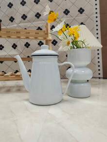 1 قطعة إبريق قهوة ضيق الفوهة بلون أحادي وبنقشات، مناسب للموقد والمدفأة في جميع المواسم، لتحضير القهوة وغلي الماء وصنع الشاي، هدية مثالية لعيد الميلاد والهالوين وعيد الشكر وغيرها من المناسبات