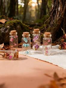 10ml Glasflaschen mit Korkverschluss, Potion Gläser Halloween Dekoration, Wunschflaschen für Baby-Shower, Hochzeitsgeschenke, Party Dekoration, DIY Aufbewahrungszubehör