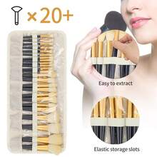 OCHEAL Makeup Brush Holder,Makeup Brush Organizer,Travel Makeup Brushes Bag Cosmetic Bags Pouch For Women Cosmetic Brushes Makeup Artist - Floral{"Color_name":"Floral","Size_name":"Small(Packof1)"} - Floral - 查看 3