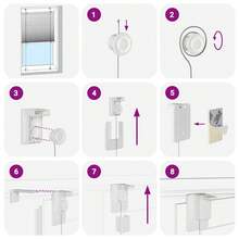 Tenda a rullo nera 110x100 cm larghezza tessuto 109,4 cm - nero - Visualizzare 9