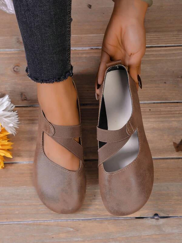 Women's New Fashion Soft Comfortable Versatile Slip-On Round Toe Flat Loafers