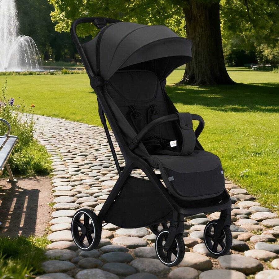 Lightweight Stroller, Foldable Stroller, Extended Zippered Sun Canopy, One-Touch Collection, Adjustable Backrest, Breathable Mesh Fabric, Easy To Carry, Suitable For Travel